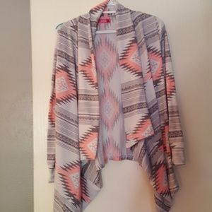 Pink and Gray Cardigan